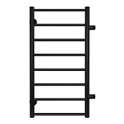 Полотенцесушитель водяной Terminus Аврора П8 800х400 мм лесенка с боковым подключением 500 мм черный муар