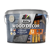 Антисептик Dufa Wood Decor кроющий декоративный для дерева галечный 9 л Антисептик Dufa Wood Decor кроющий декоративный для дерева галечный 9 л