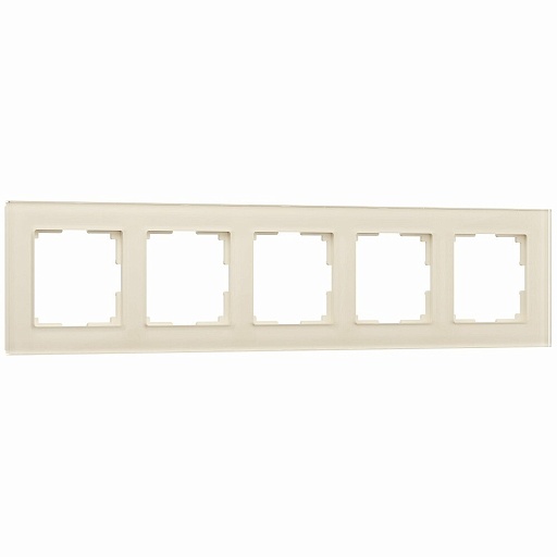 Рамка Werkel Favorit пятиместная молочная (a058817)