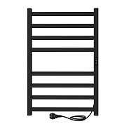 Полотенцесушитель электрический Indigo Oktava Slim 3 800х530 мм 90 Вт с терморегулятором черный муар