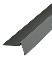 Планка торцевая для гибкой черепицы Grand Line 100х65 мм 2 м серая RAL 7005 Планка торцевая для гибкой черепицы Grand Line 100х65 мм 2 м серая RAL 7005