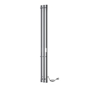 Полотенцесушитель электрический Indigo Style 1200х132 мм 65 Вт с терморегулятором серебристый