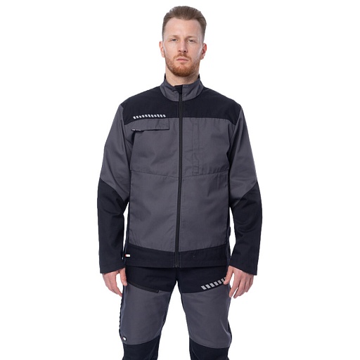 Куртка рабочая Brodeks KS234 50-52 рост 176-182 см серо-черная
