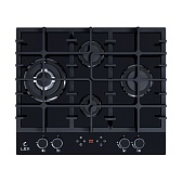 Варочная панель газовая Lex GVG 644 T BL 4 конфорки черная Варочная панель газовая Lex GVG 644 T BL 4 конфорки черная