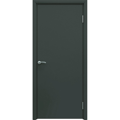 Дверь межкомнатная AquaDoor 800х2000 мм влагостойкая ПВХ графит глухая