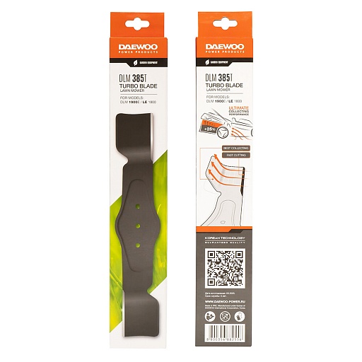 Нож для газонокосилки Daewoo 380 мм (DLM 385T)