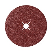 Круг фибровый шлифовальный по металлу Sait 125х22 мм P50 со шлицами