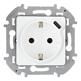 Розетка Legrand Inspiria 673770 скрытая установка белая с заземлением розетка и модуль USB Розетка Legrand Inspiria 673770 скрытая установка белая с заземлением розетка и модуль USB
