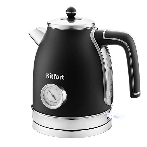 Электрический чайник Kitfort КТ-6102-1 1,7 л черный/хром Электрический чайник Kitfort КТ-6102-1 1,7 л черный/хром