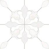 Керамогранит Monopole Aramis White 187х187х8 мм (23 шт.=0,805 кв.м)