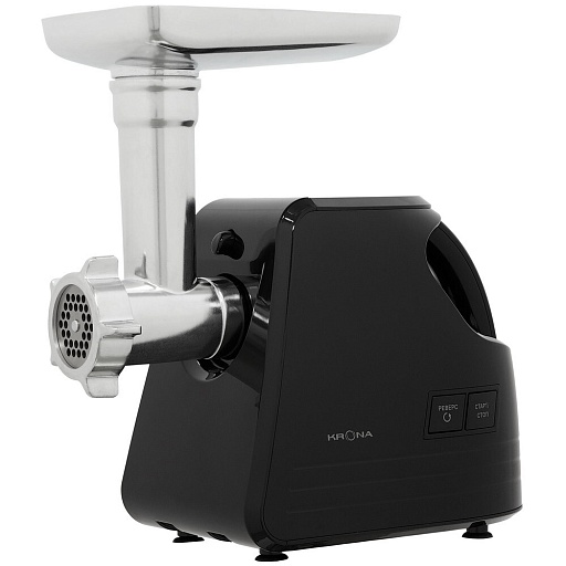 Мясорубка электрическая Krona Wolf Black 1000W черная/нержавеющая сталь