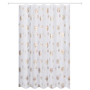 Штора для ванны Master House Блоубол 2000х1800 мм полиэстер белая/золото (75283)