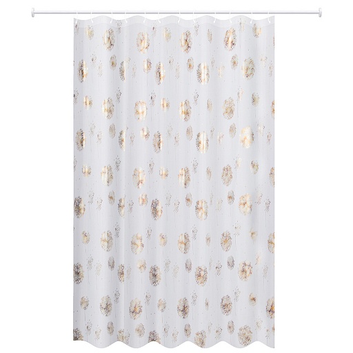 Штора для ванны Master House Блоубол 2000х1800 мм полиэстер белая/золото (75283) Штора для ванны Master House Блоубол 2000х1800 мм полиэстер белая/золото (75283)