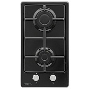 Варочная панель газовая Krona Partita 30 2 конфорки черная Варочная панель газовая Krona Partita 30 2 конфорки черная