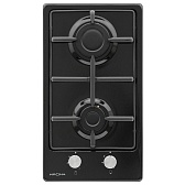 Варочная панель газовая Krona Partita 30 2 конфорки черная Варочная панель газовая Krona Partita 30 2 конфорки черная