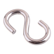 Крюк s-образный ассиметричный d4 мм нержавеющая сталь (2 шт.) Крюк s-образный ассиметричный d4 мм нержавеющая сталь (2 шт.)