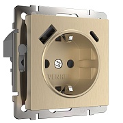 Розетка Werkel встраиваемая шампань рифленая с USB-A/ Type-C (a056276) Розетка Werkel встраиваемая шампань рифленая с USB-A/ Type-C (a056276)