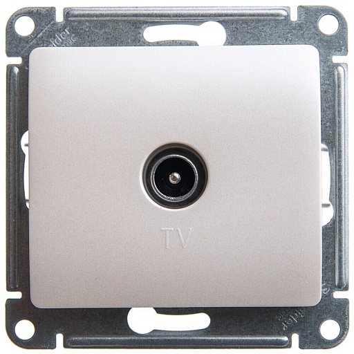 Розетка телевизионная Systeme Electric Glossa оконечная встраиваемая перламутр (GSL000691)