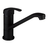 Смеситель для кухни и раковины Iddis Male черный однорычажный (MALBL00i05)