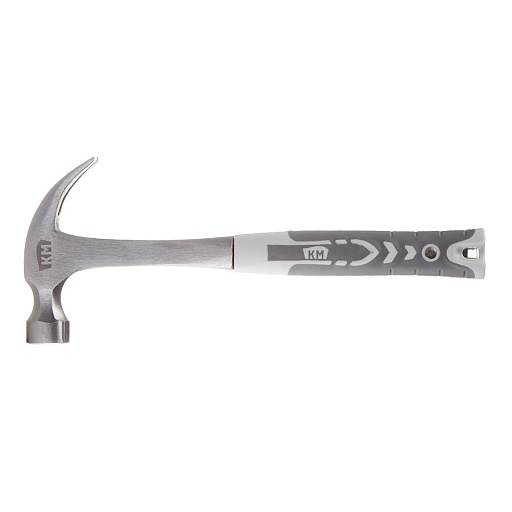 Молоток-гвоздодер цельнометаллический КМ 560 г обрезиненная ручка (675303)
