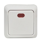 Выключатель EKF Рим одноклавишный накладной белый (ENV10-121-10)