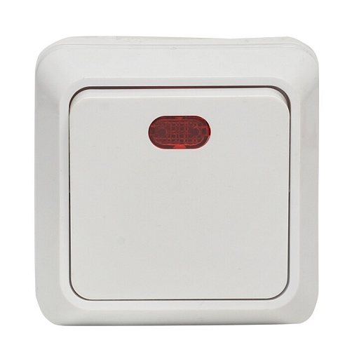 Выключатель EKF Рим одноклавишный накладной белый (ENV10-121-10)