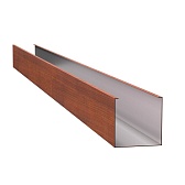 Рейка кубообразный дизайн 30х40 мм 3 м cherry wood