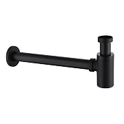 Сифон для раковины Abber 1 1/4х32 мм без выпуска с соединением 32 мм черный матовый (AF0030B)