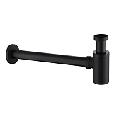 Сифон для раковины Abber 1 1/4х32 мм без выпуска с соединением 32 мм черный матовый (AF0030B) Сифон для раковины Abber 1 1/4х32 мм без выпуска с соединением 32 мм черный матовый (AF0030B)