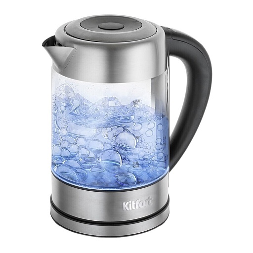 Электрический чайник Kitfort КТ-624 1,7 л хром/черный Электрический чайник Kitfort КТ-624 1,7 л хром/черный