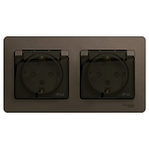 Розетка Systeme Electric Glossa встраиваемая шоколад со шторками (GSL000847) Розетка Systeme Electric Glossa встраиваемая шоколад со шторками (GSL000847)