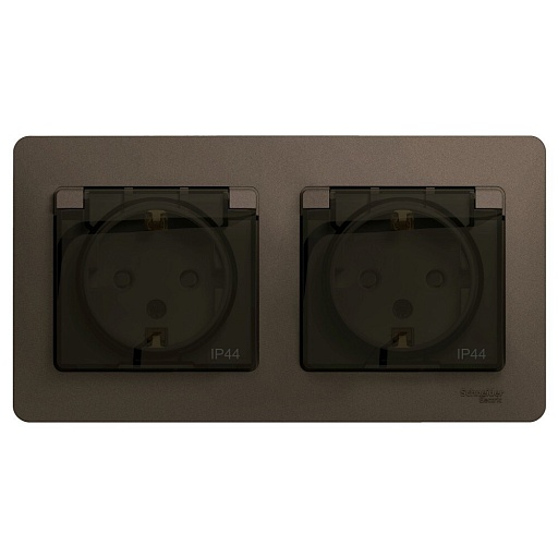 Розетка Systeme Electric Glossa встраиваемая шоколад со шторками (GSL000847) Розетка Systeme Electric Glossa встраиваемая шоколад со шторками (GSL000847)