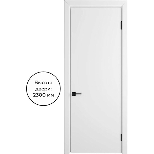 Дверь межкомнатная Ньюта 800х2300 мм эмаль белая глухая