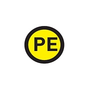 Наклейка знак электробезопасности EKF PROxima d20 мм PE желтая (an-2-08)