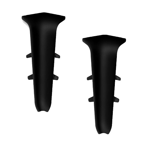 Угол внутренний Идеал Деконика 85 мм черный Г-профиль (2 шт.) Угол внутренний Идеал Деконика 85 мм черный Г-профиль (2 шт.)