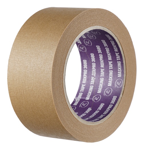Лента малярная RoxelPro RoxPro 3680 коричневая 48 мм 40 м (305839R)