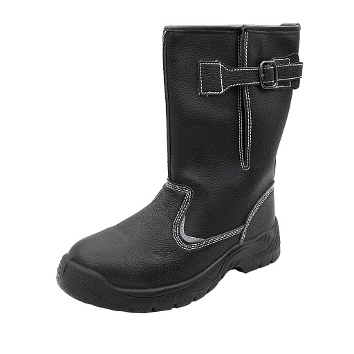 Сапоги рабочие из искусственной кожи утепленные размер 42 черные Мистраль Аскет (141446)