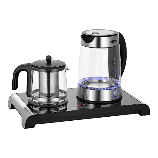 Чайный набор электрический Kitfort КТ-6743 1,7 л черный