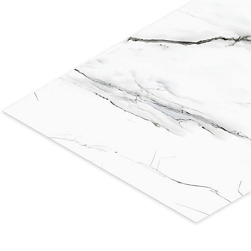 Панель композитная ПВХ 2800х1200х1,2 мм Stella Marble глянцевая белая ночь 3,36 кв.м