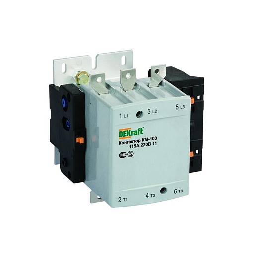 Контактор модульный Dekraft КМ-103 220 В 150 А тип AC 1НО+1НЗ (22152DEK) Контактор модульный Dekraft КМ-103 220 В 150 А тип AC 1НО+1НЗ (22152DEK)