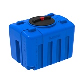 Емкость для жидких/сыпучих веществ ЭкоПром СПб XS 200 л полиэтиленовая с крышкой синяя