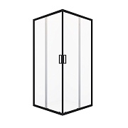 Душевой уголок Domani-Spa Cube V110 графит 100х100х190 см квадрат стекло прозрачное 5 мм (DS04CbV110L0Cl00.Gt-Black)
