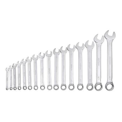 Набор гаечных ключей комбинированных AV Steel 6-24 мм (AV-031216) (16 шт.) Набор гаечных ключей комбинированных AV Steel 6-24 мм (AV-031216) (16 шт.)