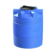 Емкость Polimer Group V-300 300 л пластиковая с крышкой синяя