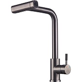 Смеситель для кухни ARGOtech Solid оружейная сталь с высоким изливом с водопадом с вытяжной лейкой однорычажный (35-16/3P SOLID gun grey) Смеситель для кухни ARGOtech Solid оружейная сталь с высоким изливом с водопадом с вытяжной лейкой однорычажный (35-16/3P SOLID gun grey)