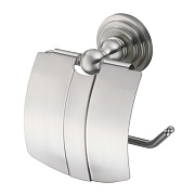 Держатель для туалетной бумаги WasserKraft Ammer с крышкой металл/пластик никель (K-7025)