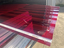 Профилированный поликарбонат МП-20 SUNNEX 0,8 мм гранат