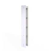 Полка для ванной Flow Skyline пятиярусная с крючками 150х96х1000 мм металл белая (Fl-sky-pr15k-б) Полка для ванной Flow Skyline пятиярусная с крючками 150х96х1000 мм металл белая (Fl-sky-pr15k-б)