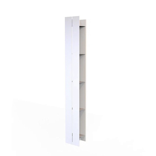 Полка для ванной Flow Skyline пятиярусная с крючками 150х96х1000 мм металл белая (Fl-sky-pr15k-б)