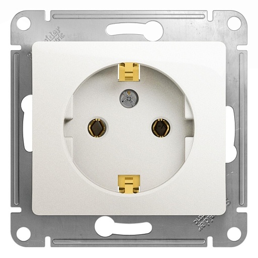 Розетка Systeme Electric Glossa встраиваемая перламутр (GSL000643)